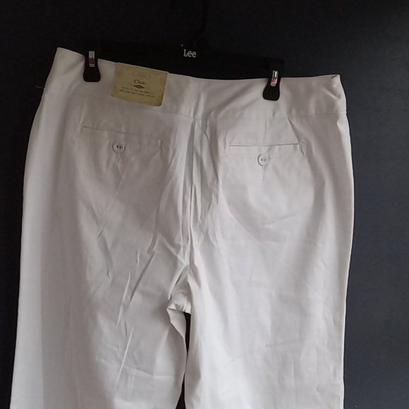 - NWT  Cato Classic white wide leg slacks Size 14 cotton 3% spandex - Picture 5 of 7